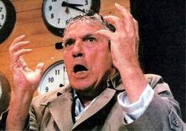 Peter Finch as Howard Beale in the film Network.