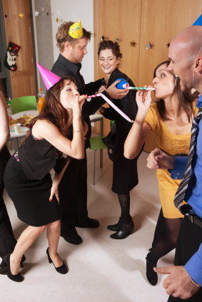 Holiday parties can be a challenge for management and HR. From the HR blog at TLNT. (Photo by istockphoto.com)