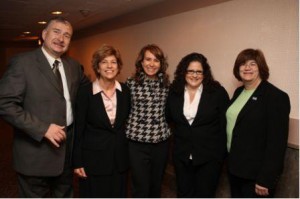 Representative Giffords (center) with Arizona SHRM Members on Capitol Hill in April 2009 (Photo courtesy of SHRM).