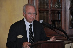 Former SHRM CEO Mike Losey speaks at the SHRM Members for Transparency group press conference in Las Vegas.