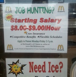 McDonalds job ad