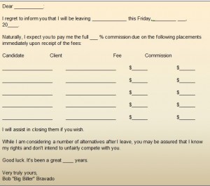 PTL recruiter resign letter