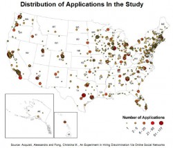 Social media bias application distribution