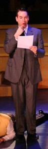 Addison temp Andy Planck portrays Trevor Graydon, performing  in Thoroughly Modern Millie.