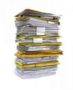 stacks of resumes