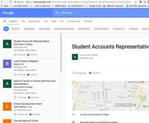 Google Job Search Screenshot