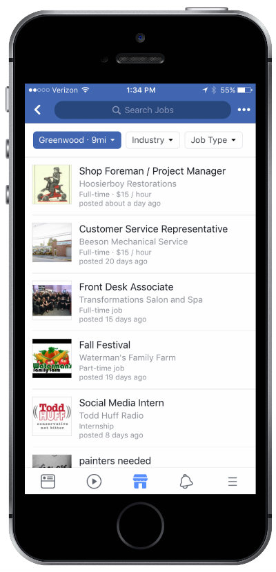 Facebook Marketplace - Job Search
